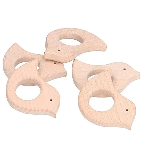 Produktbild: 01 02 015 Beruhigendes Kinderspielzeug, zarter und schöner, sicherer Baby-Beißring mit Vogelform-Design für Spielzeug zum Selbermachen für Babys