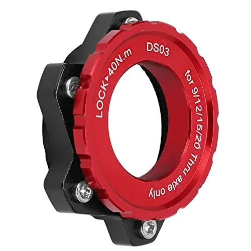 Produktbild: 01 02 015 Centerlock Adapter, Aluminiumlegierung Fahrradzubehör Scheibenbremse Centerlock Adapter CNC-Bearbeitung für Mountainbike(rot)