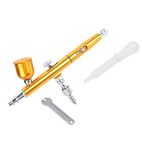 Produktbild: 0,3-mm-Dual-Action-Airbrush-Pistole mit Schwerkraftzufuhr (Gelb)