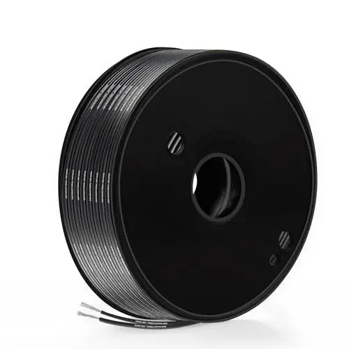 Produktbild: 0,53mm² Elektrokabel,THUN-CT 20 AWG Flachkabel 30m,2-adriges Kabel, Verzinnter Kupfer, PVC Isolierung, 300V, -20℃ bis 80℃, Für Haushaltsgeräte, DIY Elektronik, LED-Streifen, Auto