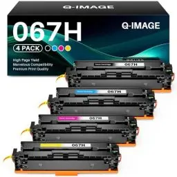 Produktbild: 067H Toner Cartridge Kompatibel für Canon 067 067H Tonerkartusche als Ersatz mit Canon i-SENSYS LBP631 LBP631Cw LBP633 LBP633Cdw MF651 MF651Cw MF655 MF655Cdw MF655Cw MF657 MF657Cdw MF657Cw (4er-Pack)