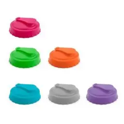 Produktbild: 0XBIT 6 Stück Getränkedosen Verschlussl, 63 mm Silicone Soda Cap mit Auslauf, Dosenverschluss Getränkedosen, Leicht und Tragbar, für Outdoor Aktivitäten, Picknicks, Partys, Angeln