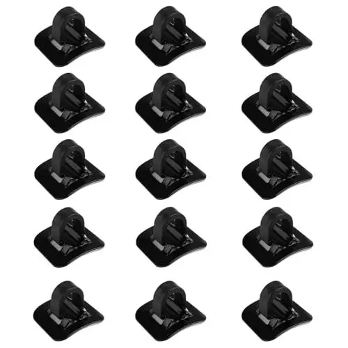 Produktbild: 0XBIT C-Clip Fahrrad, 15 Stück Bremsleitung Kabel Klemme, mit Doppelseitigem Klebeband Fahrrad Bremszug Clips, Nicht Leicht Ablösbar, für Fahrrad, Mountainbike, Klapprad