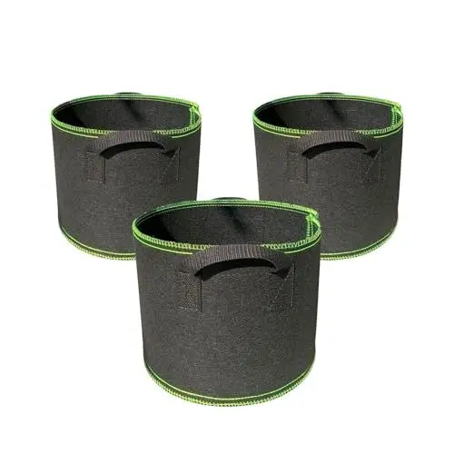 Produktbild: 0XBIT Pflanzensack, 3 Stücke Kartoffelpflanzsack, Vliesstoffe Pflanzsack 18,9 L, Pflanzenzuchttaschen mit Handhaben, Pflanzbeutel für Pflanzen für Kartoffeln, Tomaten und Andere Pflanzen