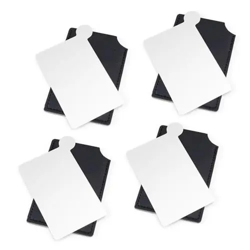 Produktbild: 0XBIT Taschenspiegel Klein, 4 Stück Edelstahl Mini Spiegel, Spiegel Klein, Kompakte Größe, Ultraleicht und Dünn, für Reisen und den Heimgebrauch