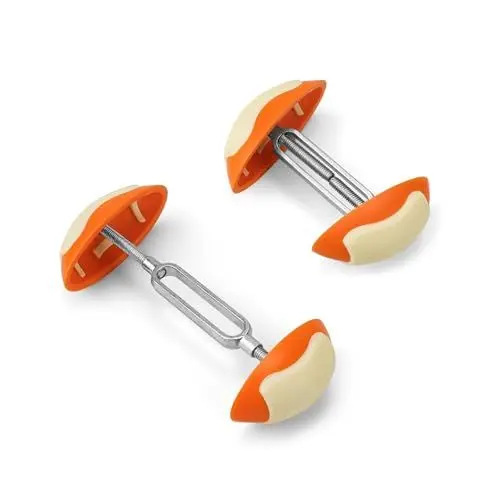 Produktbild: 0XBIT Universal Mini Schuhdehner, 2 Stück Verstellbare Schuhspanner, TPR Schuhdehner Schuhweiter, 7-12 cm Drückende Schuhe Weiten, für Lederschuhe, Stiefel, High Heels