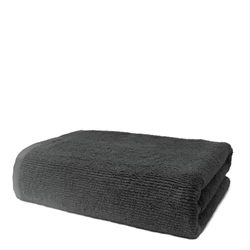 Produktbild: 1 Badetuch 90x180 cm | Handtuch Groß | Frottee Weich & Flauschig | 100% Baumwolle | Saunahandtuch Saunatuch Badehandtuch Duschtuch XXL | 500 g/m² | Oeko-Tex | Ôhm | Grau