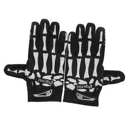 Produktbild: 1 Paar Fahrradhandschuhe -Handschuhe -Handschuhe Halloween-Schädel-Knochen-Handschuhe Erwachsene-Handschuhe Kurze -Handschuhe Schwarze Handschuhe
