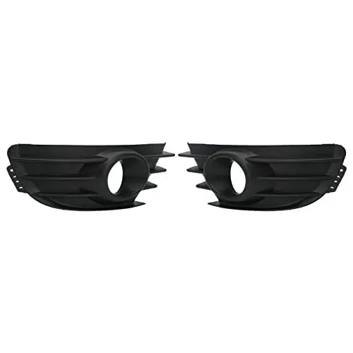 Produktbild: 1 Paar Frontstoßstangen-Nebelscheinwerfer-Abdeckung, Nebelscheinwerfer-Abdeckungsverkleidung, Kühlergrill, Schwarze Nebelscheinwerfer-Abdeckungsverkleidung, Ersatz für Xuetielong C4 2004 Bis 2008