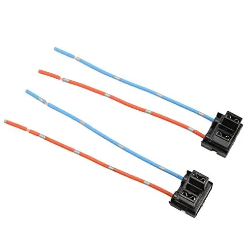 Produktbild: 1 Paar H7 Scheinwerferbirne Reparatur Sockel Stecker Kabelbaum Rotes Kupfer Hitzebeständigkeit Langlebig Einfache Installation Hocheffizienter Scheinwerferbirnenstecker