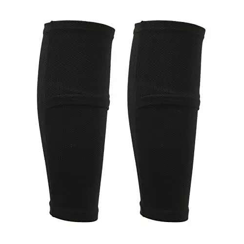 Produktbild: 1 Paar Schienbeinschutz-Ärmel, Schienbeinschoner-Socken, Atmungsaktives Sportzubehör für Fußball (L)