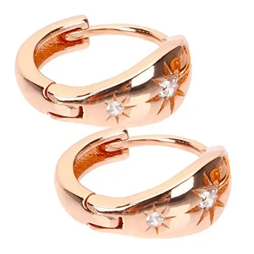 Produktbild: WRITWAA Strass Ohrringe Creolen Ohrstecker Goldene Strasssteine ​​für Hochzeit