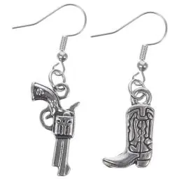 Produktbild: PACKOVE Cowgirl Ohrringe Cowboystiefel Ohrringes Retro Cowgirl Stiefel Ohrringe Mit Westernstiefeln Vintage Cowboy Ohrringes Cowboy Kostüm Damen