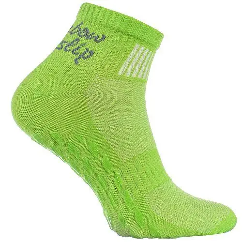 Produktbild: 1 Paar grün Anti-Rutsch-Socken mit ABS-System, ideal für solche Sportarten,wie Joga,Fitness,Pilates,Kampfkunst,Tanz,Gymnastik,Trampolinspringen.Größen von 36 bis 38,atmende Baumwolle