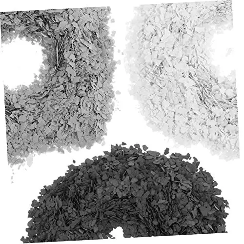 Produktbild: SEWOART 1 kg Kellerbodenfarbe Epoxid-Dekorchips Farbflocken für Beton Schwarz/Weiß/Grau Wandbodenbeschichtung