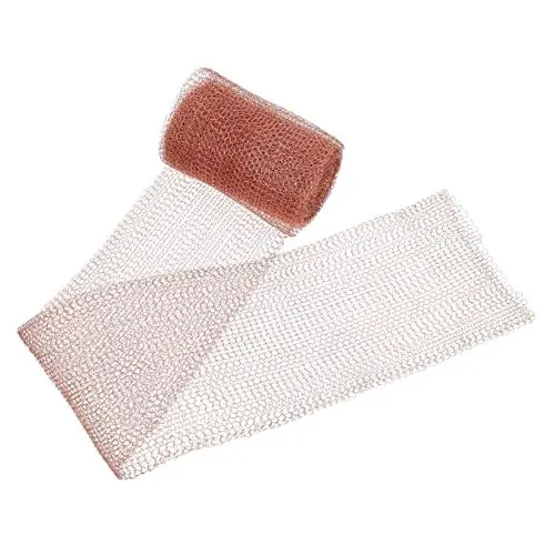 Produktbild: 1 Rolle Gestricktes Kupferdrahtgeflecht drahtgitter maschendraht repellent Handwerksmaterial wüllmausvertreiber kupfernetz Kupfermaschen Haushalt Schnecken Tier Kupfergewebe Insekt