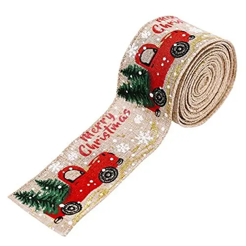 Produktbild: Dekoratives Geschenkband Für Weihnachtsfeiern 1 Rolle Lang Genug Für Party-dekoration Schneidbar Und Wiederverwendbar Für Geschenkverpackung