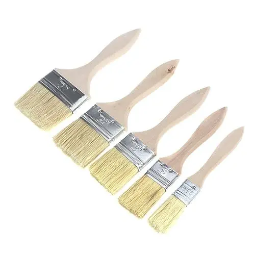 Produktbild: 1 Satz 15 Stück Malwerkzeug Kunstpinsel Möbelpinsel Wandverkleidungsbürste verdickter Pinsel Borstenpinsel ergonomische tapetenkleister Handwerksarbeit holzstiel Holzgriff Bambus HOMSFOU
