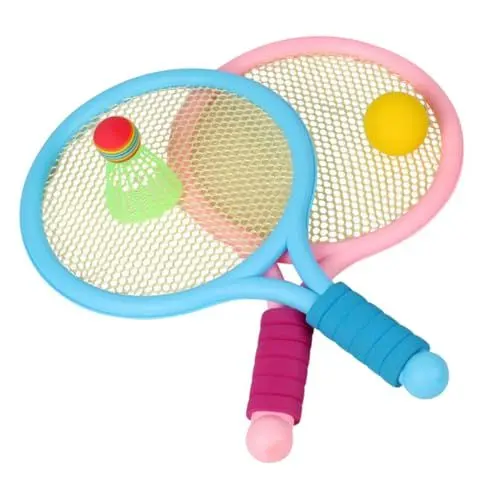 Produktbild: 1 Satz Badmintonschläger Für Kinder Outdoor-Spielzeug Für Kinder Badmintonausrüstung Lernspielzeug Schläger Spielzeug Tennisspielzeug Tennisschläger Indoor-Badminton Plastik KICHOUSE