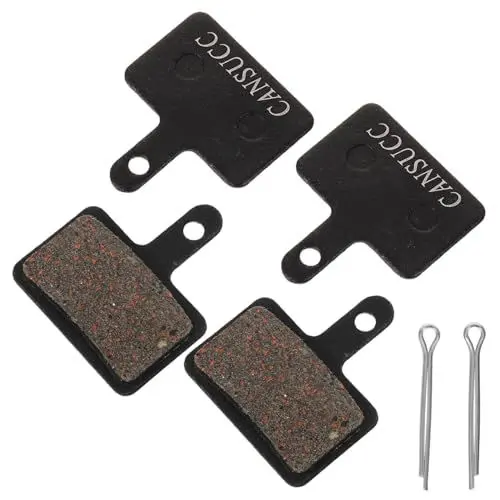 Produktbild: 1 Satz Bremsbeläge für Fahrräder Fahrrad Scheibenbremsbelag Fahrradbremsbeläge Bike Brake Pads Fahrrad Scheibenbremsbeläge Fahrrad bremsscheibe Hochleistungs-Bremsbeläge Harz Black KOMBIUDA