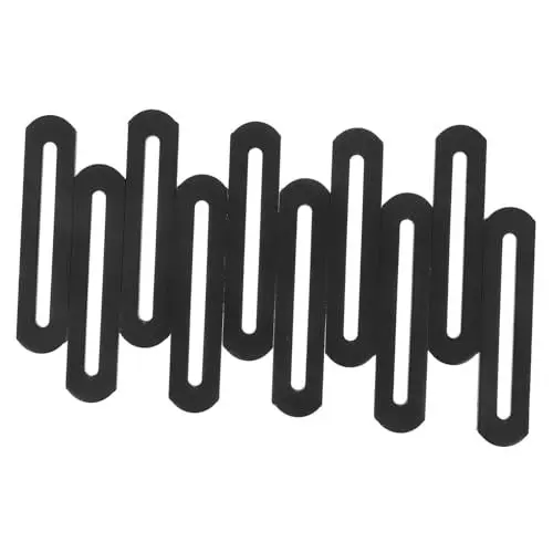 Produktbild: 1 Satz Eckcodehalter Eckschraubenhalterung Gerade Reparaturplatten Single-slot-brackets Einzelschlitz-ausbesserungsplatten Geschlitzte Reparaturplatte Rostfreier Stahl Black Generisch