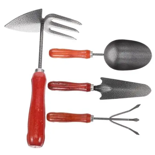 Produktbild: 1 Satz Gartengeräte Kelle Mit Gartenstiel Blumentopfschaufel Erde Schaufel Handspaten Grabwerkzeug Für Garten Garten-pflanzrechen Robustes Gartengerät Jäter Topfpflanze Eisen