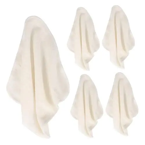 Produktbild: Beaupretty Waschlappen Peeling 5 Stück Waschlappen Handtücher für Männer und Frauen Groß Quadratisch Wiederverwendbar Maschinenwaschbar