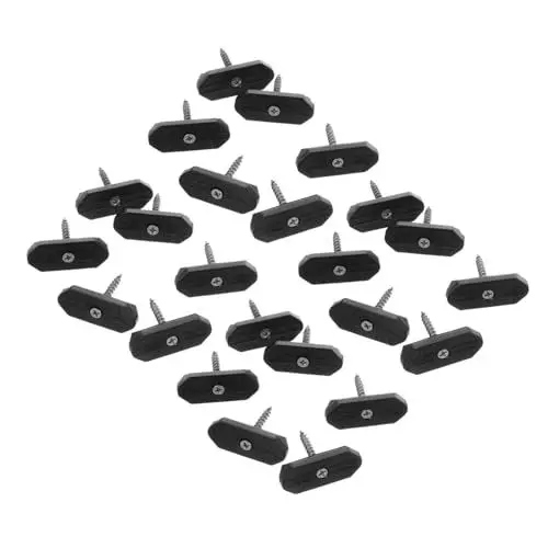 Produktbild: CRILSTYLEO Ersatz-terrassenclips Für Verbundbeläge 200 Stück Versteckte Befestigungselemente Abs-eisen Einfache Installation Von Terrassenzubehör