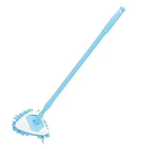 Produktbild: PartyKindom Ergonomischer Wischmopp mit Einziehbarem Griff Dreieck-mopp für Fliesenböden Einfach Zu Bedienen für Zu Hause
