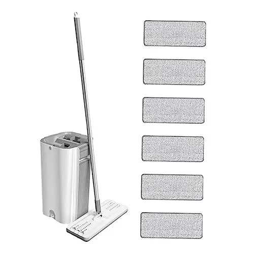 Produktbild: 1 Satz Mopp Reinigungssets Wischmop für den Boden fregonas de limpieza para pisos Handwischer staubsaugerbürsten waschstaubsauger Wischeimer-Kit Reinigungsmop-Kit Rostfreier Stahl JEWEDECO