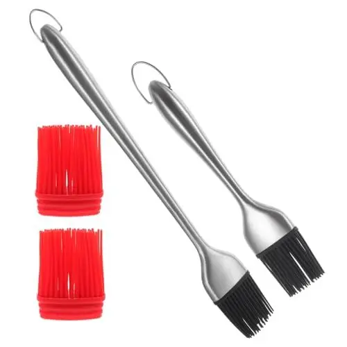 Produktbild: PRETYZOOM Ölpinsel Küchenutensilienhalter Grill BBQ Gebäckpinsel Zum Backen Kochen BBQ Pinsel Set