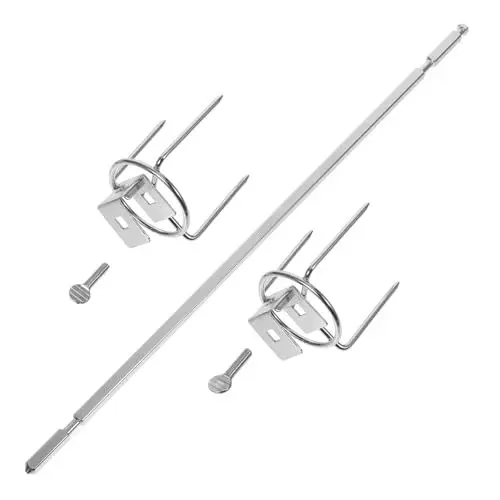 Produktbild: 1 Satz Ofengrill Brathähnchengabel Grill Drehspieß Fleischgabeln Grillspießgabeln Ofenrost Backofen-grillrost Grill Bräter BBQ-fleischgabel Grillgabel Fischgabeln Rostfreier Stahl BESPORTBLE