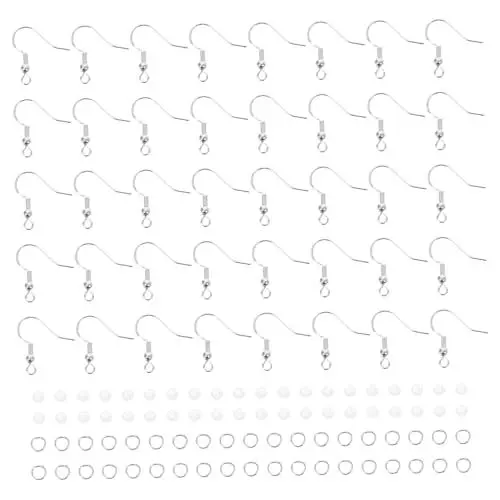 Produktbild: 1 Satz Ohrhaken Ohrstöpsel Zubehör Klare Ohrringrücken Damen Schmuck-ergebnisset Hypoallergene Ohrhaken Ohrringe Angelhaken Haken Zur Schmuckherstellung Schmuckzubehör Kieselgel STOBOK
