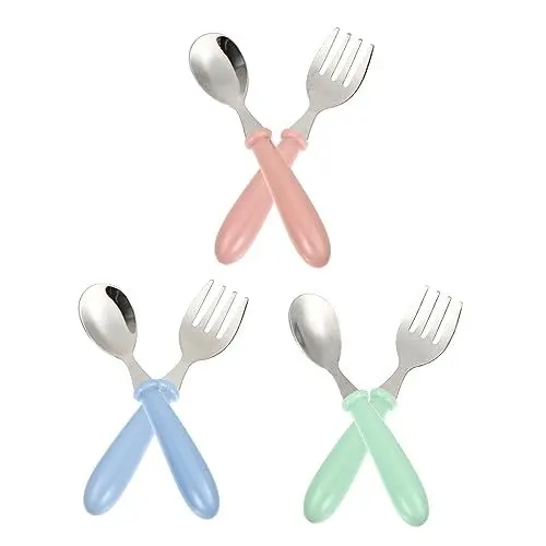 Produktbild: JOINPAYA Adopted 304 Edelstahl Set Lebensmittel Geschirr Mittagessen Besteck Für Jungen Und Mädchen