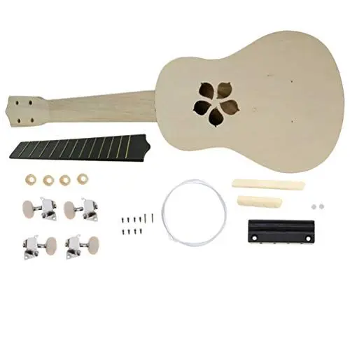 Produktbild: 1 Satz Ukulelen Für Erwachsene Bauen Sie Ihr Eigenes Ukulele-kit Handgefertigter Ukulele-bausatz Ukulele Zum Selbermachen Für Kinder Diy-kits Musik Bambus Student Bastelbedarf