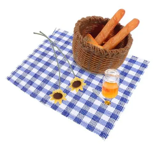 Produktbild: 1 Satz Zubehör für Puppenhäuser kunstbrotmodell Miniatur-Puppenhausbrot Spielzeug Modelle Puppenhaus-Requisiten Puppenhausdekoration Lebensmittel Brotkorb vorgeben Suite Ob11 Harz