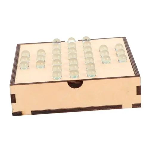 Produktbild: 1 Satz einzelnes edles Schach tragbares Schachbrett Dame Brettspiel Chinesische Dame Schachbrett Kinder Schachbrett für Kinder Handgemacht logikspiel Brettspiele tragbare Dame Glas TOYANDONA