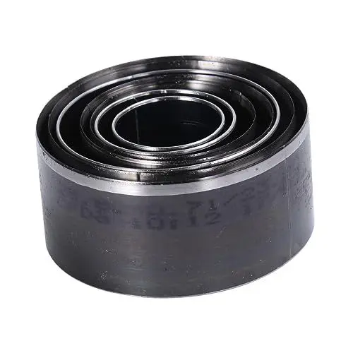 Produktbild: 1 Stanze Handlocher Lederbearbeitungswerkzeuge Bastelschneider einschlagwerkzeug stanzwerkzeug steel kräftiger Schlag DIY-Werkzeug für Lederhandwerk Alles aus Stahl Runder Stempel