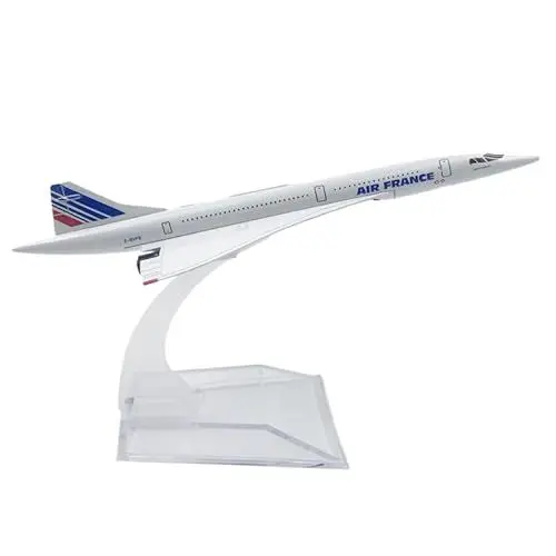 Produktbild: 1 Stück 1: 400 Flugzeug Modell Spielzeug Concorde Flugzeug Modell Französisch Luftfahrt Modell Druckguss Flugzeug Modell Legierung Metall Flugzeug Modell für Geschenke und Sammlungen