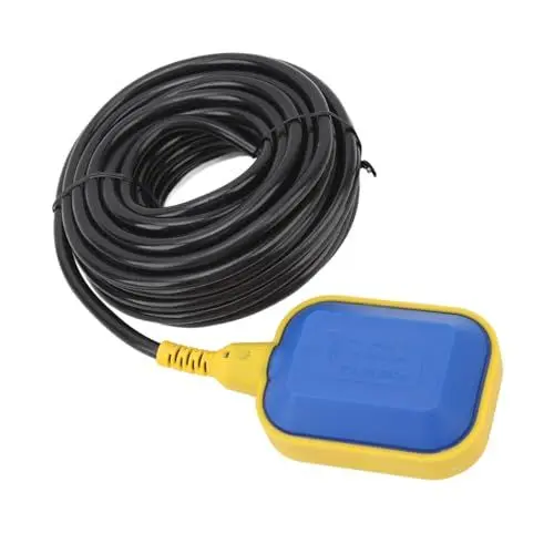 Produktbild: 1 Stück Schwimmschalter mit Kabel, Automatischer Steuerpumpen-Wasserstandsensor Zum Motorschutz, Versiegelt mit Polypropylen 4,13 X 3,15 X 1,77 Zoll