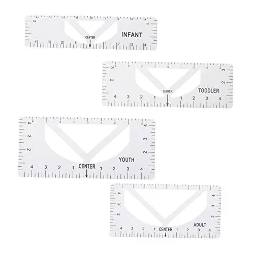 Produktbild: 1 T-shirt Führungslineal T-shirts T-shirt-ausrichtung T-shirt Zentrierlineal Steppdecken Maßgeschneiderte Accessoires Bettdecken Hemd Acryl Weiß Verbrauchsmaterial Messen Rundhals