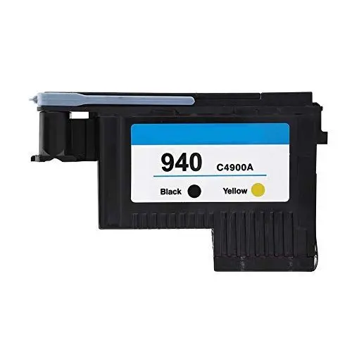 Produktbild: 1 oder 2 X Druckkopf für 940 C4900A C4901A für 8000 8500 Serie, Hochwertiger Druckkopf, Glatt und Stabil.(Schwarz Gelb)