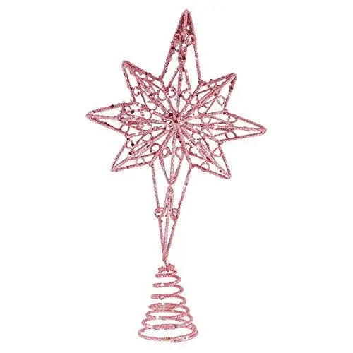 Produktbild: 1 x Anis-Stern-Weihnachtsbaumspitze, Stern, Baumspitze, Dekoration für Zuhause, Party, kein Licht, Weihnachtsdekoration, , Ornamente