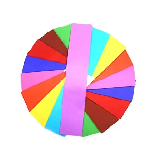 Produktbild: 10 Blätter bunte Luftschlangen Mehrfarbige Bastelkrepppapiere Krepppapier für DIY Krepppapier zum Basteln Krepppapier in verschiedenen Farben buntes Papier Krepp-Papier Schleife