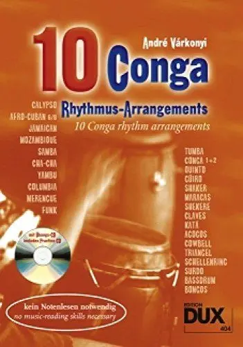Produktbild: 10 Conga Rhythmus-Arrangements: Im handlichen Pocketformat, mit CD