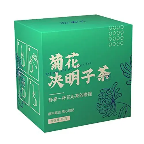 Produktbild: 10 Count Chrysanthemum Cassia Samen Teebeutel Chinesische Wolfsbeere Natürlicher Leber-Entgiftungstee 80g