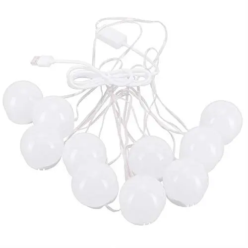 Produktbild: 10 LED-Lampen Stick-on-LED-Spiegelleuchte-Kit Kosmetikspiegelbirne USB-Plug-in-Make-up-Make-up-Licht für Badezimmer-Wandspiegel Schminktisch-Set Im Ankleidezimmer