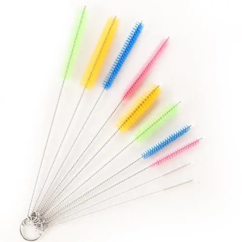 Produktbild: 10 Pcs Strohhalm Bürste Strohhalm Reinigungsbürste Weiche Nylon Flaschenbürste Dünn Abfluss Bürste Milchschlauchbürste für Kaffeevollautomat Trinken Strohhalme