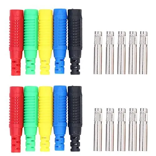 Produktbild: 10 Set Lantern Banana Jack Socket 4mm Female Banana Plug Messingisolierter Stecker für Lautsprecherkabel