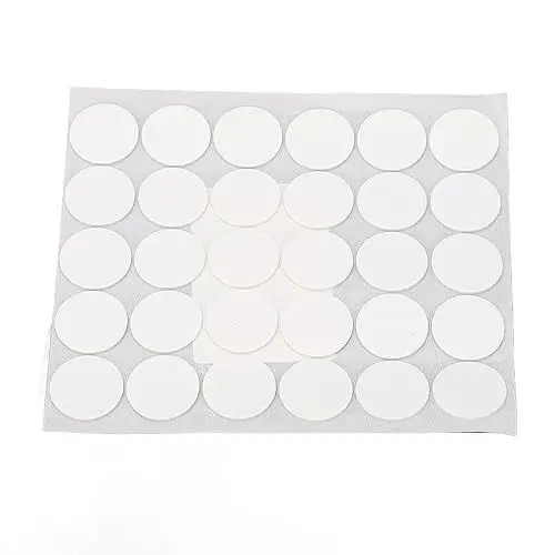 Produktbild: 10 Sets Doppelseitige Schaumstoffbänder, Runde Selbstklebende PE-Schaumstoff-Pads 20 X 1 Mm weiß, Wasserdicht und Temperaturbeständig, für Kunststoffteile, Sammelalben,